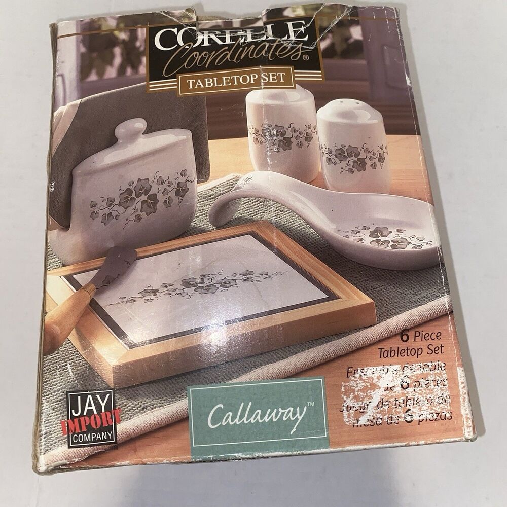 Corelle Coordinates Callaway Tabletop Set 6 Piece Open Box Ivy Jay Imports